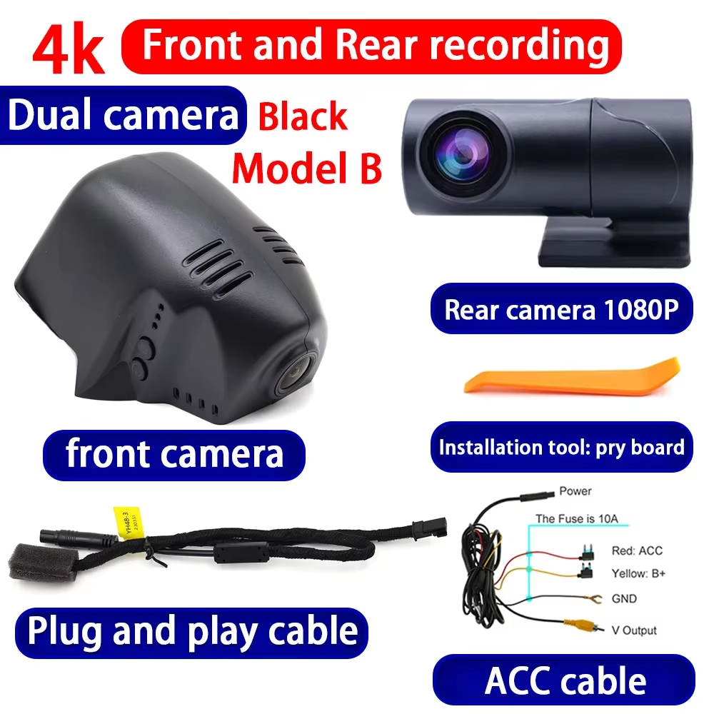 for SEAT Cupra Ateca Leon 4 Mk4 Ibiza 5 Mk5 Arona Tarraco KJ 4K Dash Cam Wifi Camera Video Recorder