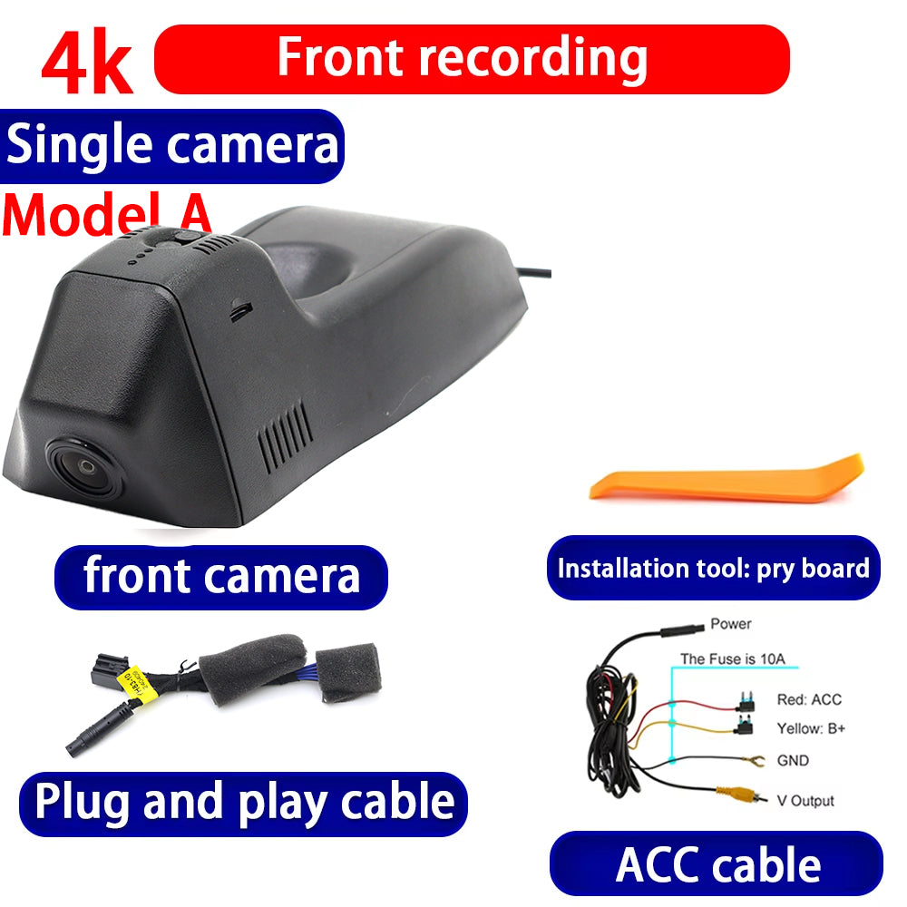 for Cadillac XT4 Chevrolet Malibu 2016-2023 4K Dash Cam Wifi Camera Video Recorder