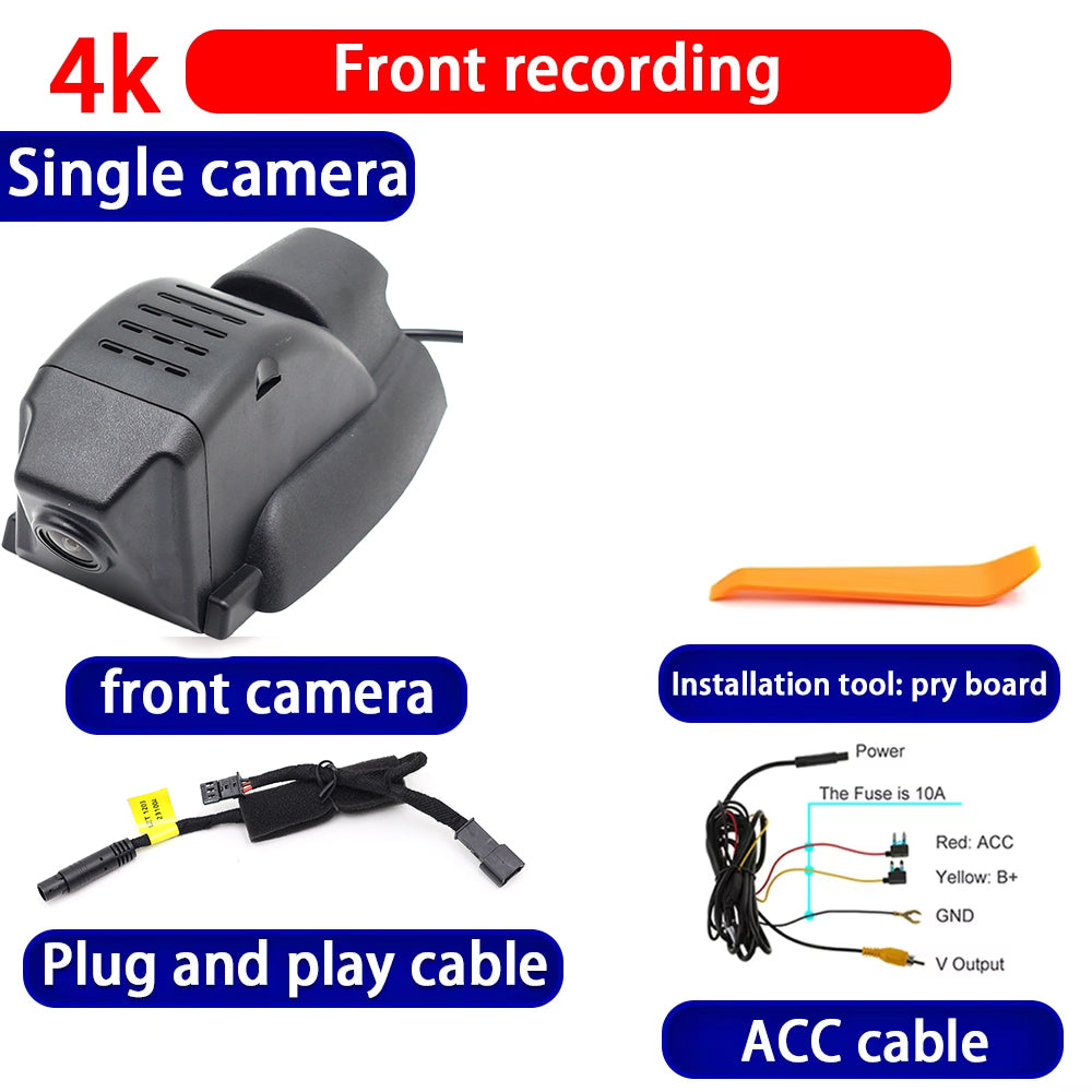 for Ford EcoSport Everest Endeavour Ranger Wildtrak T6 P375 PX 4K Dash Cam Wifi Camera Video Recorder