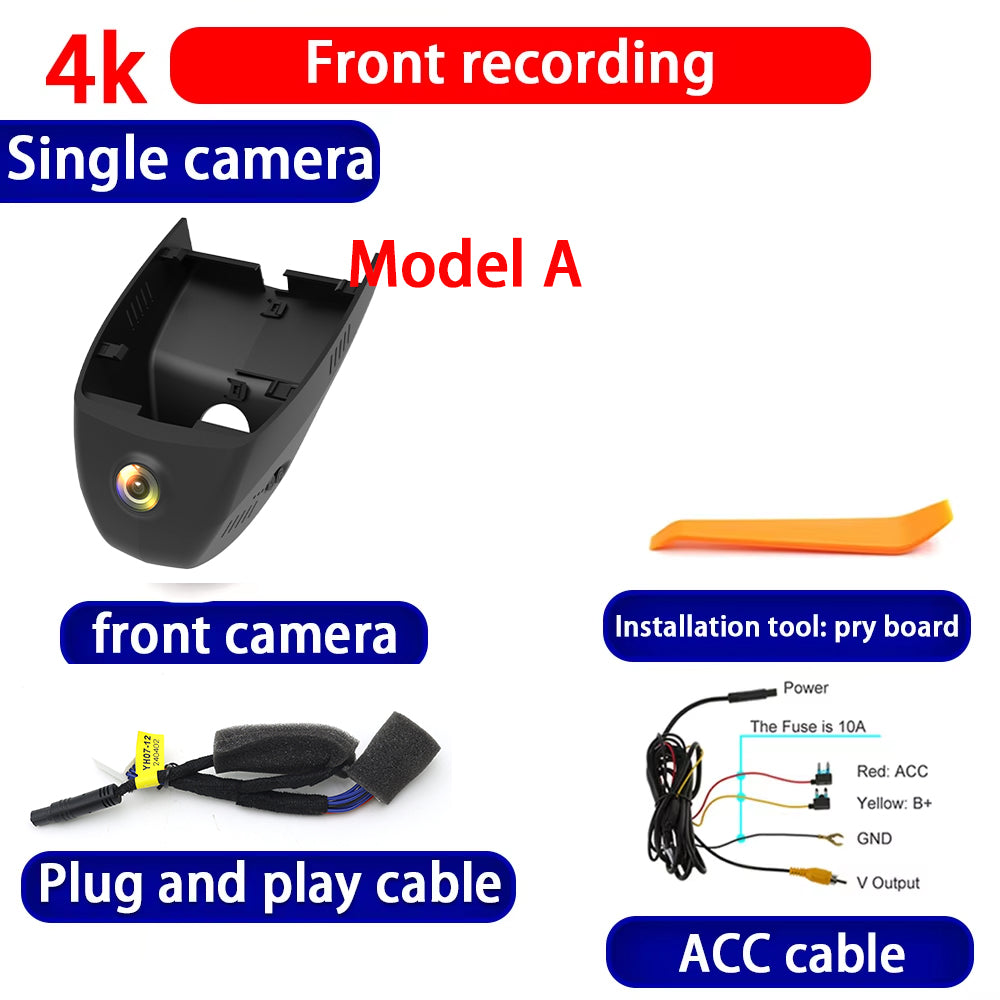 for Hongqi E-HS3 E HS3 2018 2019 2020 2021 2022 2023 4K Dash Cam Wifi Camera Video Recorder