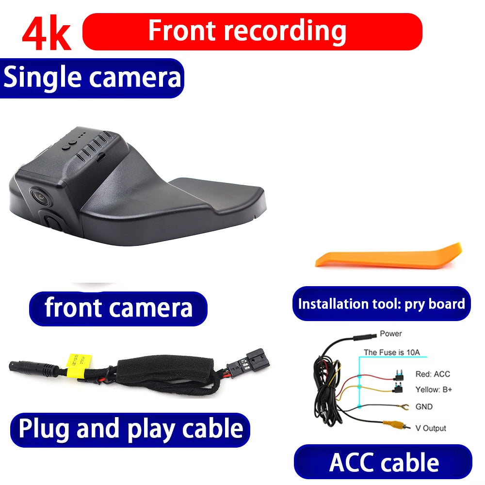 for Ford Mondeo Taurus 2022 2023 2024 2025 4K Dash Cam Wifi Camera Video Recorder