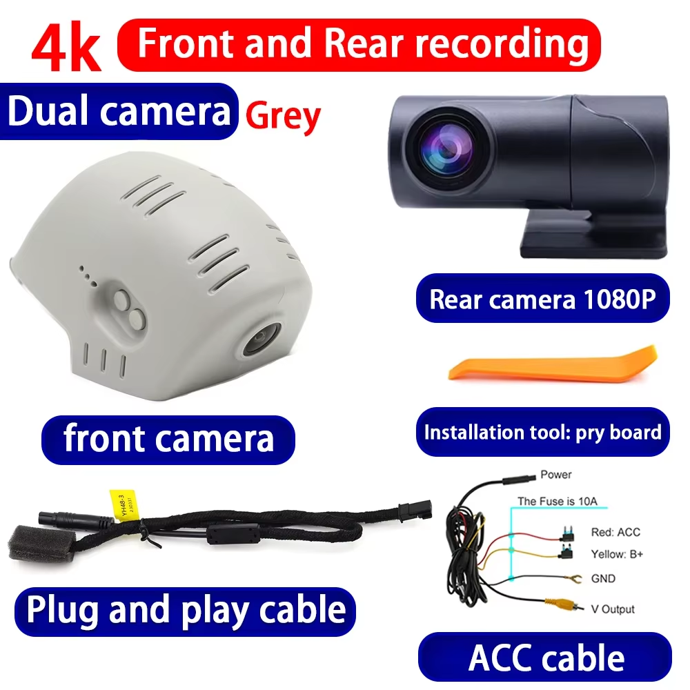 for Skoda Octavia 4 Mk4 NX 2019-2025 4K Dash Cam Wifi Camera Video Recorder