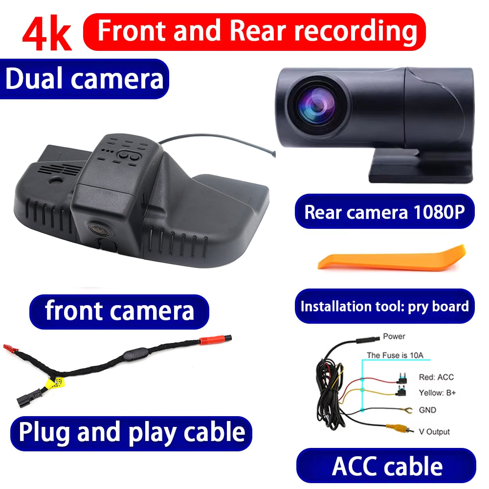 for Lincoln Nautilus CDX707 2023 2024 2025 HUD 4K Dash Cam Wifi Camera Video Recorder