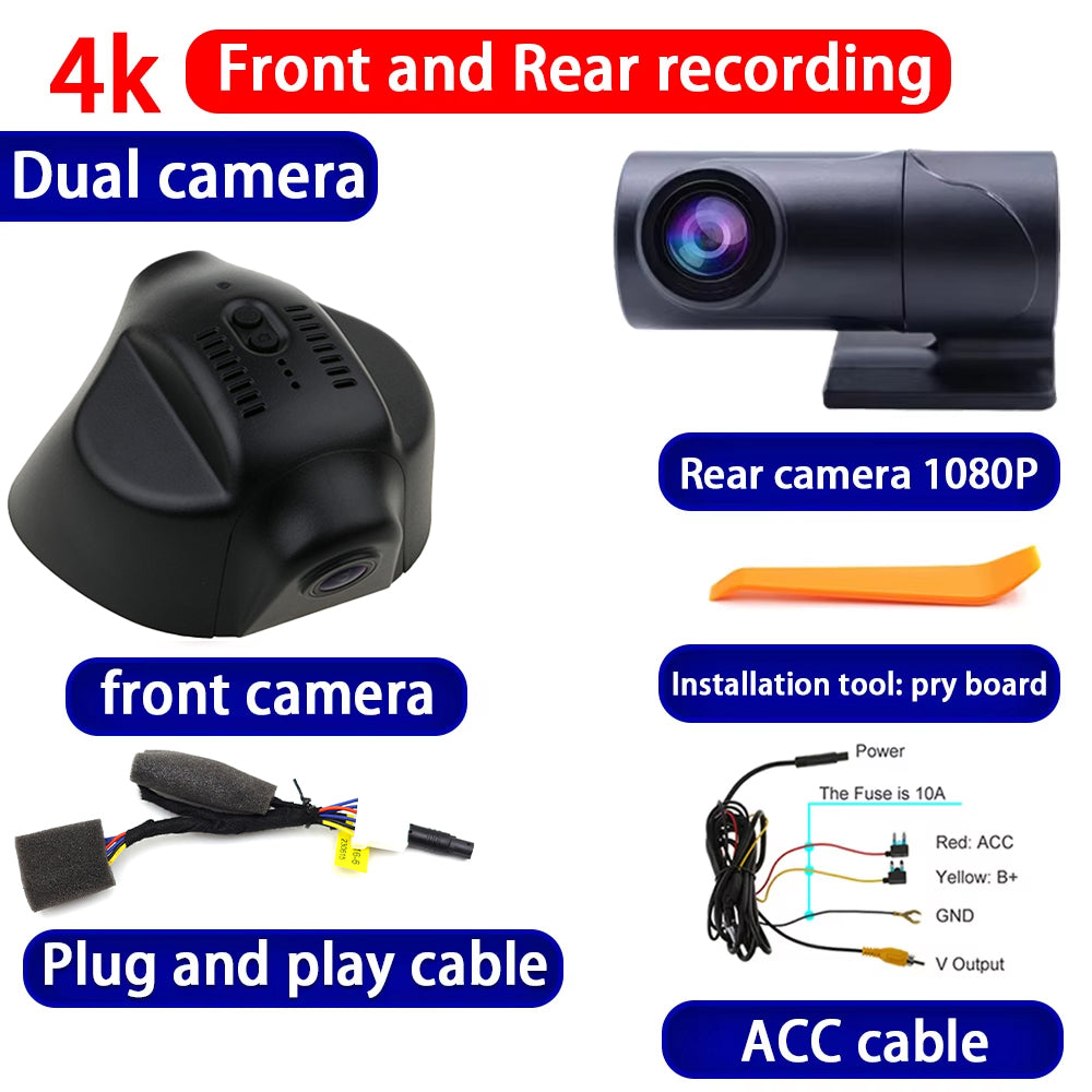 for Dodge Grand Caravan Ram C V CV Tradesman 2008-2020 HUD 4K Dash Cam Wifi Camera Video Recorder