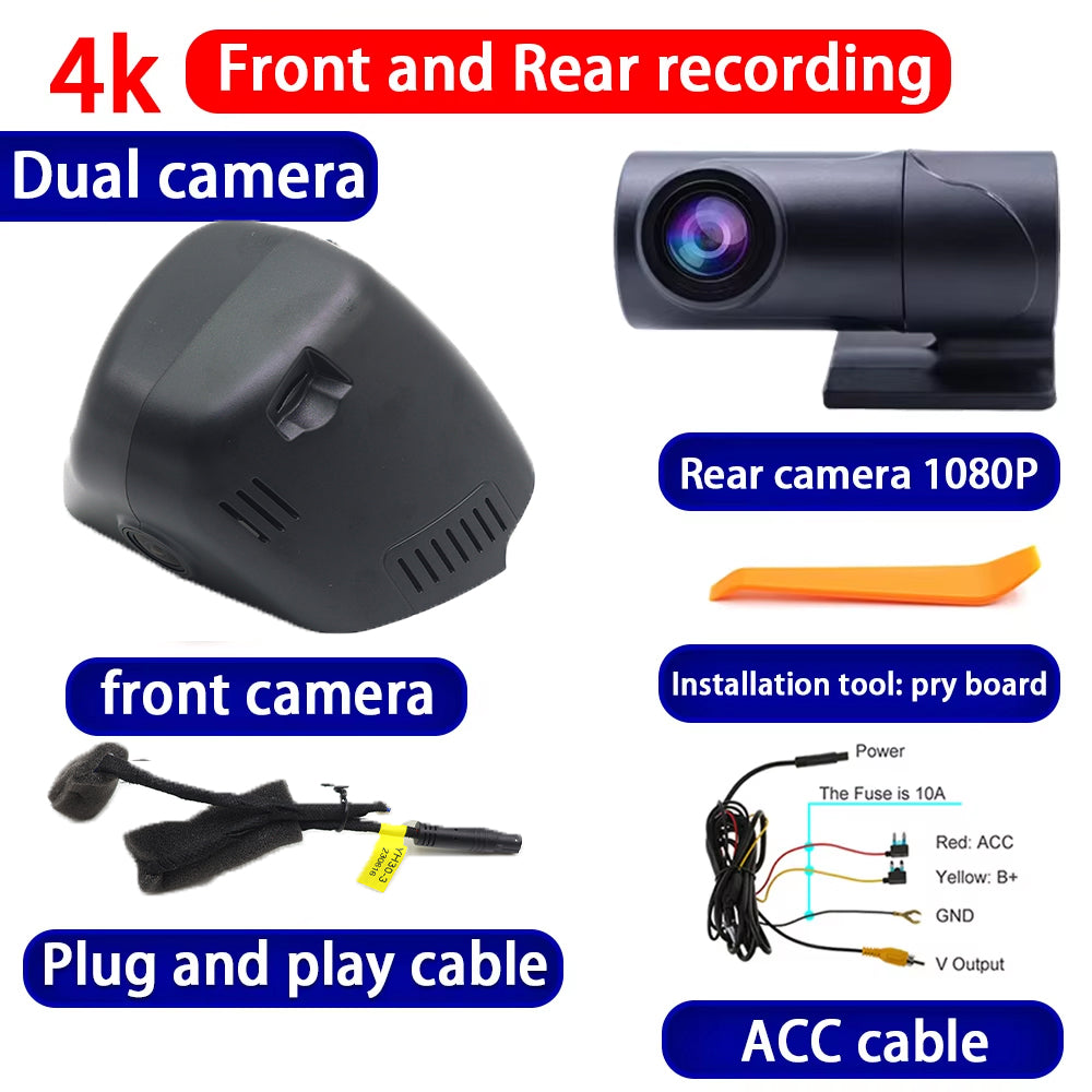 for Honda ZR-V ZRV HR-V HRV HR ZR V RZ 2022-2025 2160P 4K Dash Cam Wifi Camera Video Recorder