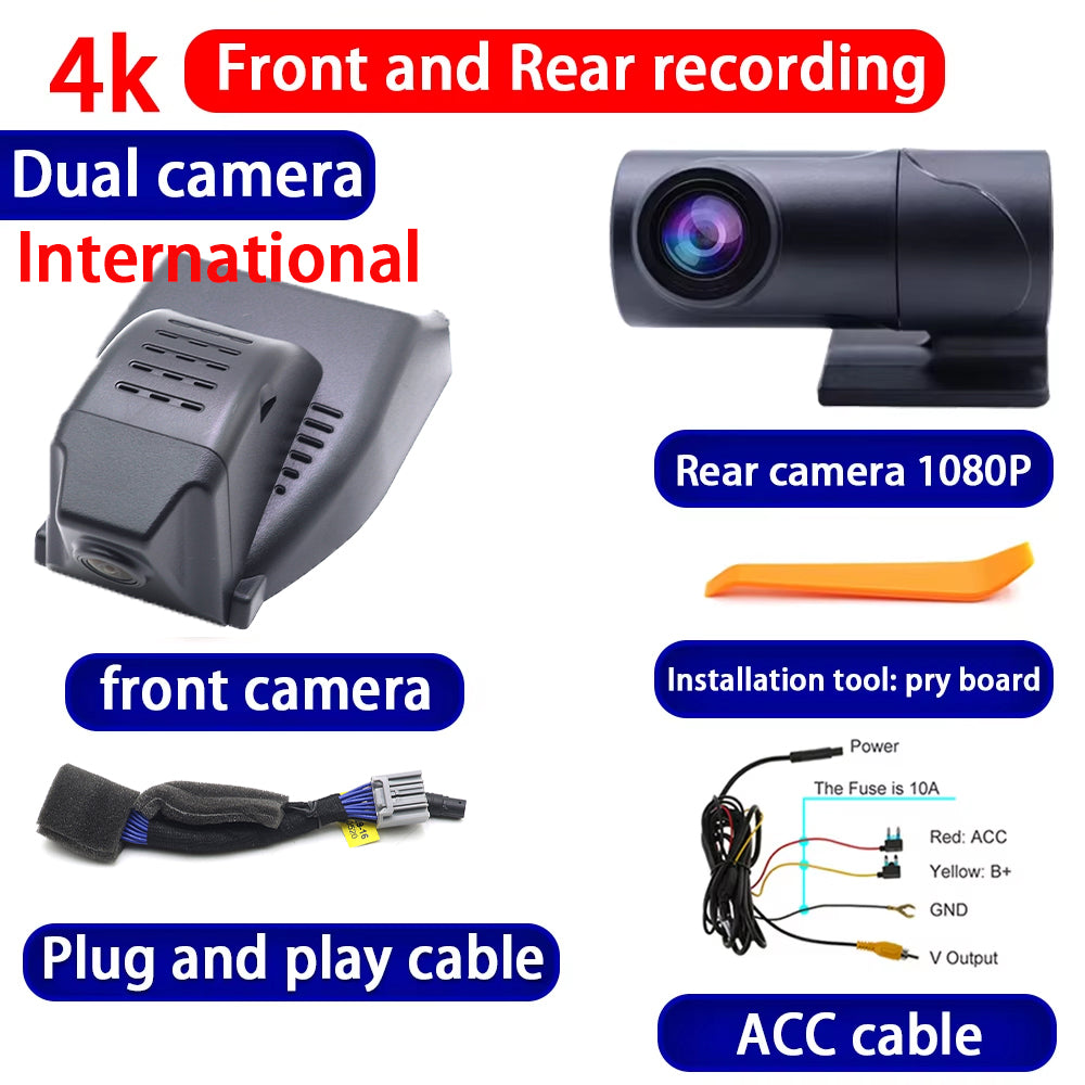 for Honda Odyssey RC1 RC2 RC4 2018-2024 4K Dash Cam Wifi Camera Video Recorder
