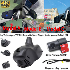 for Volkswagen VW GLI Bora Jetta SportWagen Vento Variant Rabbit GTI 4K Dash Cam Wifi Camera Video Recorder