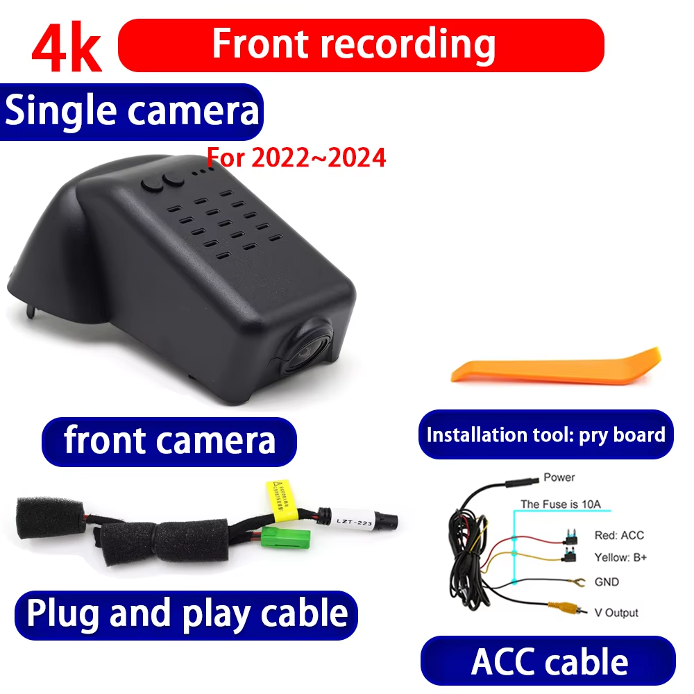 for Volvo XC90 2015-2025 4K Dash Cam Wifi Camera Video Recorder