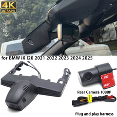 for BMW iX I20 2021 2022 2023 2024 2025 4K Dash Cam Wifi Camera Video Recorder