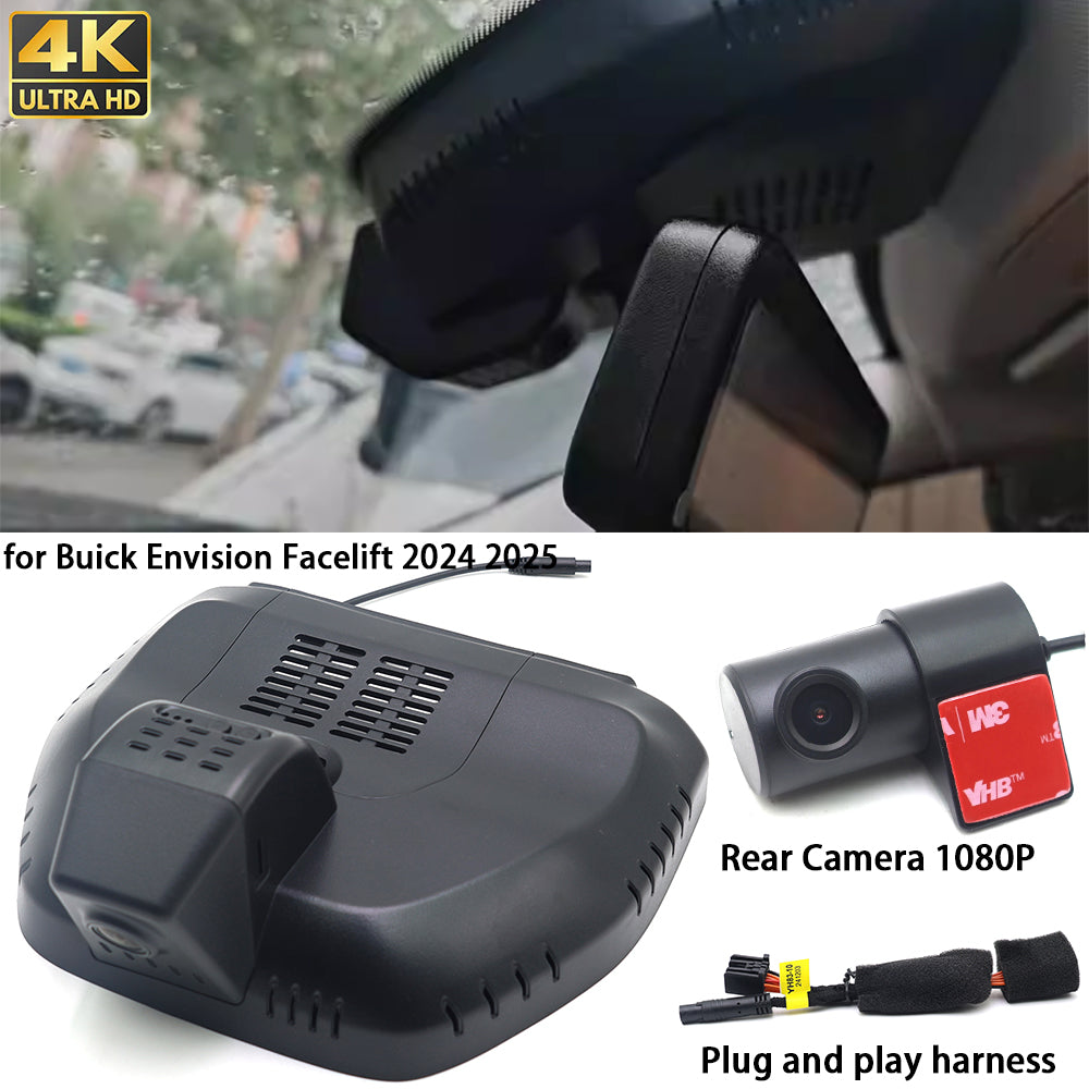 for Buick Envision Facelift 2024 2025 2160P 4K Dash Cam Wifi Camera Video Recorder
