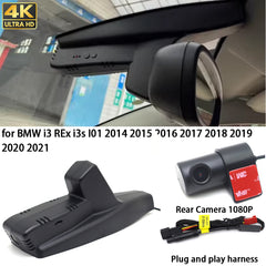 for BMW i3 REx i3s I01 2014 2015 2016 2017 2018 2019 2020 2021 4K Dash Cam Wifi Camera Video Recorder