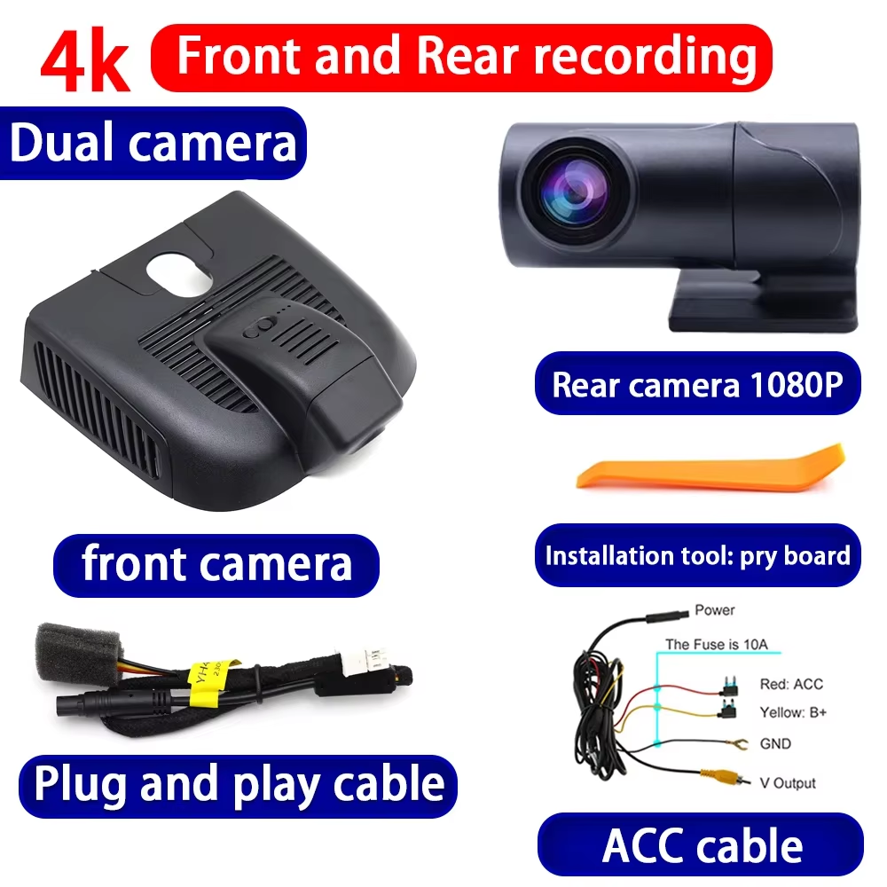 for Mercedes Benz MB GLB X247 GLA H247 EQB X243 4K Dash Cam Wifi Camera Video Recorder