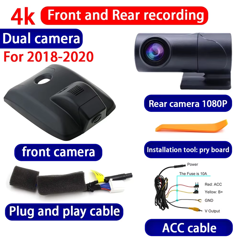 for Toyota Camry XV70 Daihatsu Altis 2018-2024 4K Dash Cam Wifi Camera Video Recorder