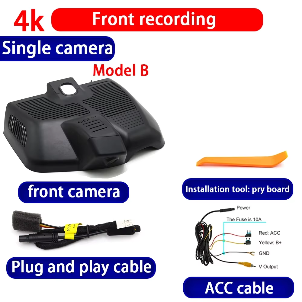 for Mercedes Benz C Class W206 S206 2022 2023 2024 2025 4K Dash Cam Wifi Camera Video Recorder