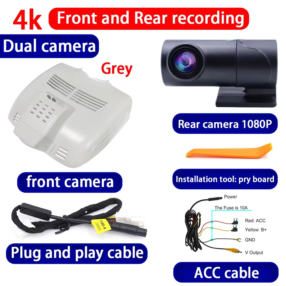 for Mercedes Benz E Class W212 S212 C207 CLS C218 GLC X253 C253 4K Dash Cam Wifi Camera Video Recorder