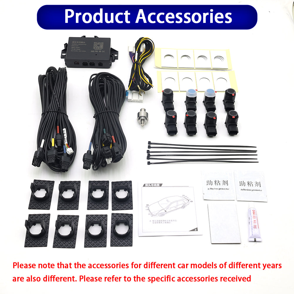 for Mitsubishi Outlander Eclipse Cross GF GG ZJ ZK ZL GK GL YA OEM Car Parking Sensor Kit Buzzer Alarm Reverse Radar Detector System