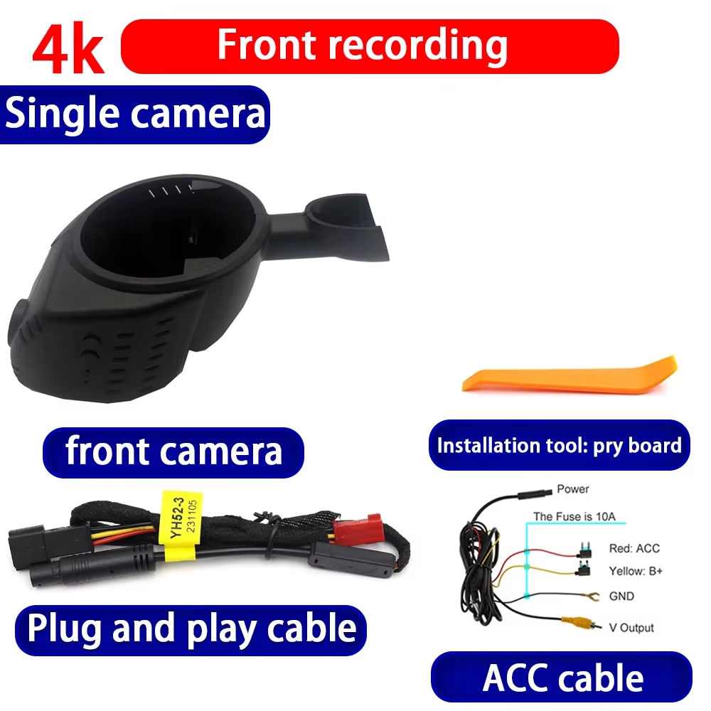 for Mini Hatch Hardtop One Cooper Countryman Clubman F54 F55 F57 F57 F60 4K Dash Cam Wifi Camera Video Recorder