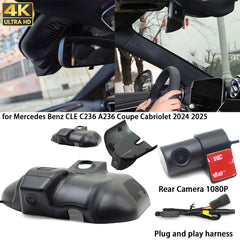 for Mercedes Benz CLE C236 A236 Coupe Cabriolet 2024 2025 4K Dash Cam Wifi Camera Video Recorder