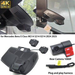 for Mercedes Benz E Class W214 S214 X214 2024 2025 4K Dash Cam Wifi Camera Video Recorder