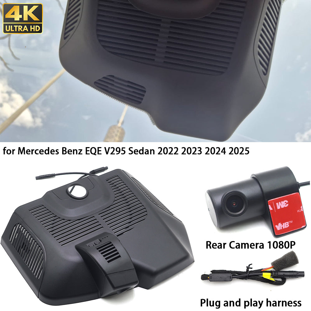 for Mercedes Benz EQE V295 Sedan 2022 2023 2024 2025 4K Dash Cam Wifi Camera Video Recorder