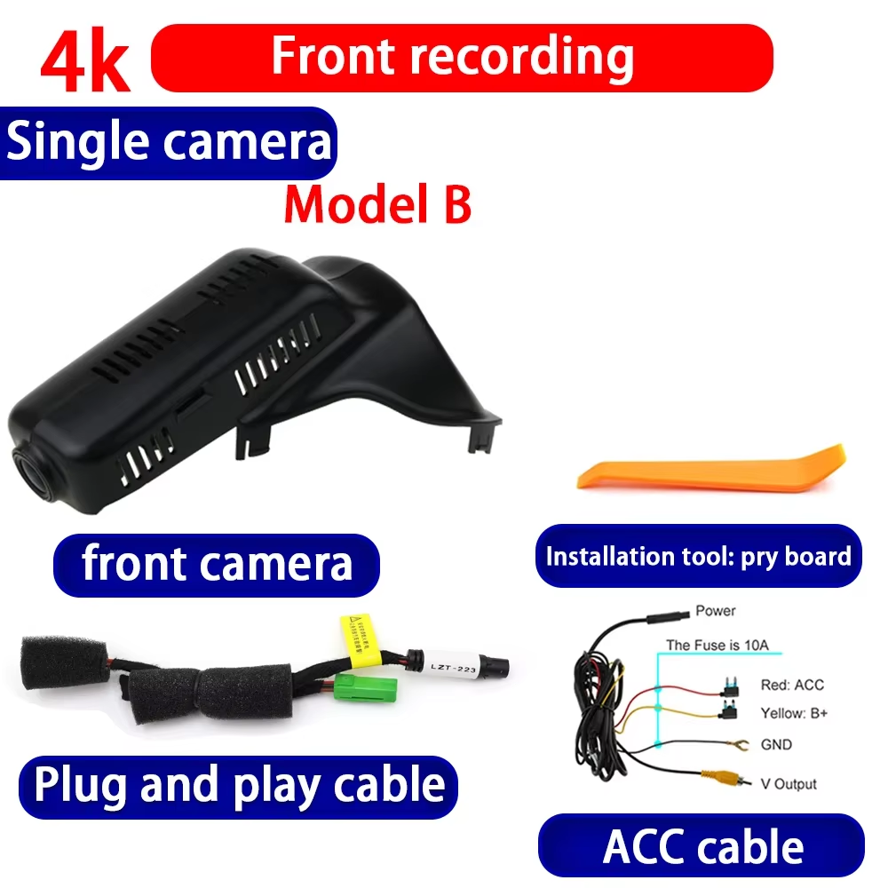 for Volvo XC60 Facelift 2014 2015 2016 2017 4K Dash Cam Wifi Camera Video Recorder