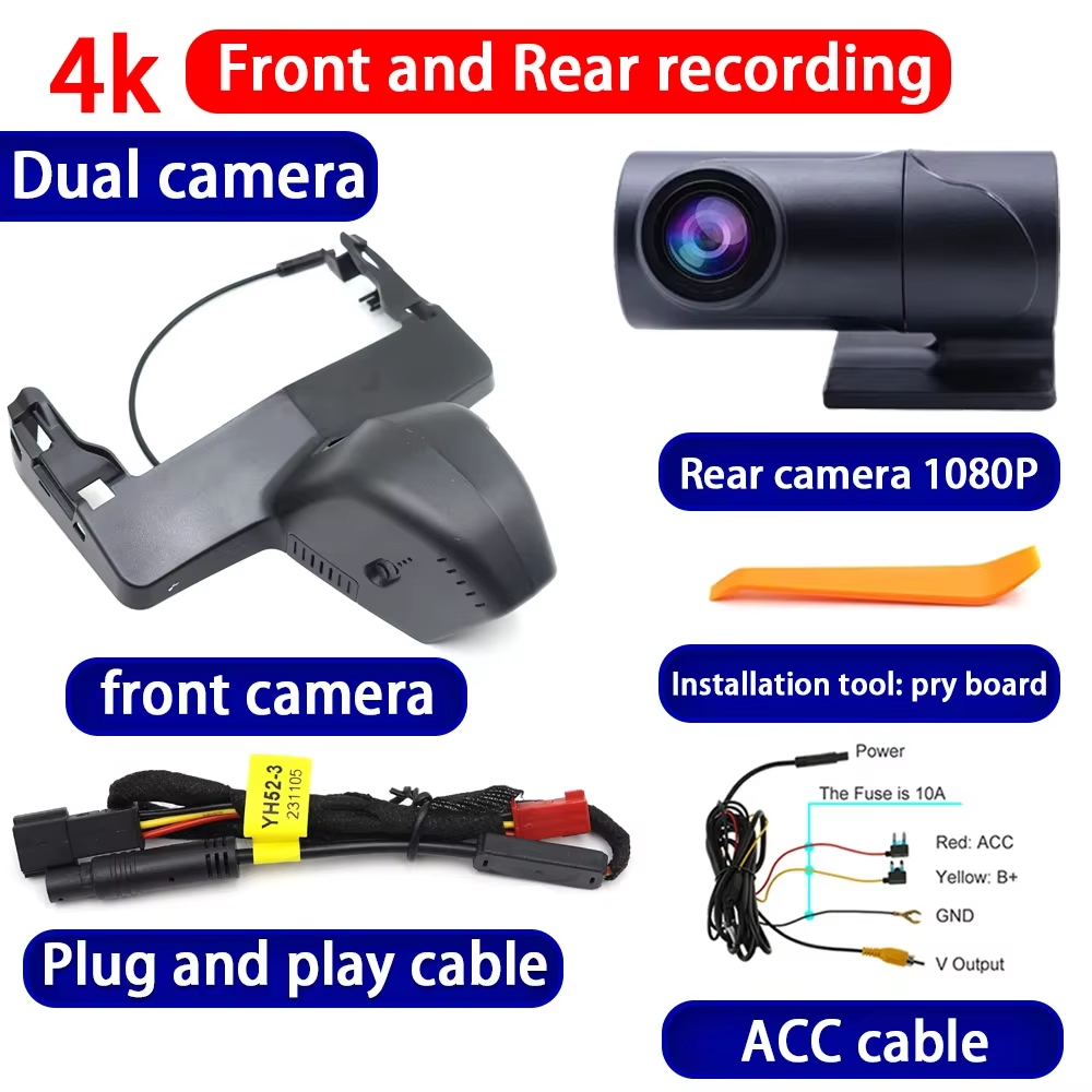 for BMW X5 G05 G18 Facelift 2024 2025 4K Dash Cam Wifi Camera Video Recorder