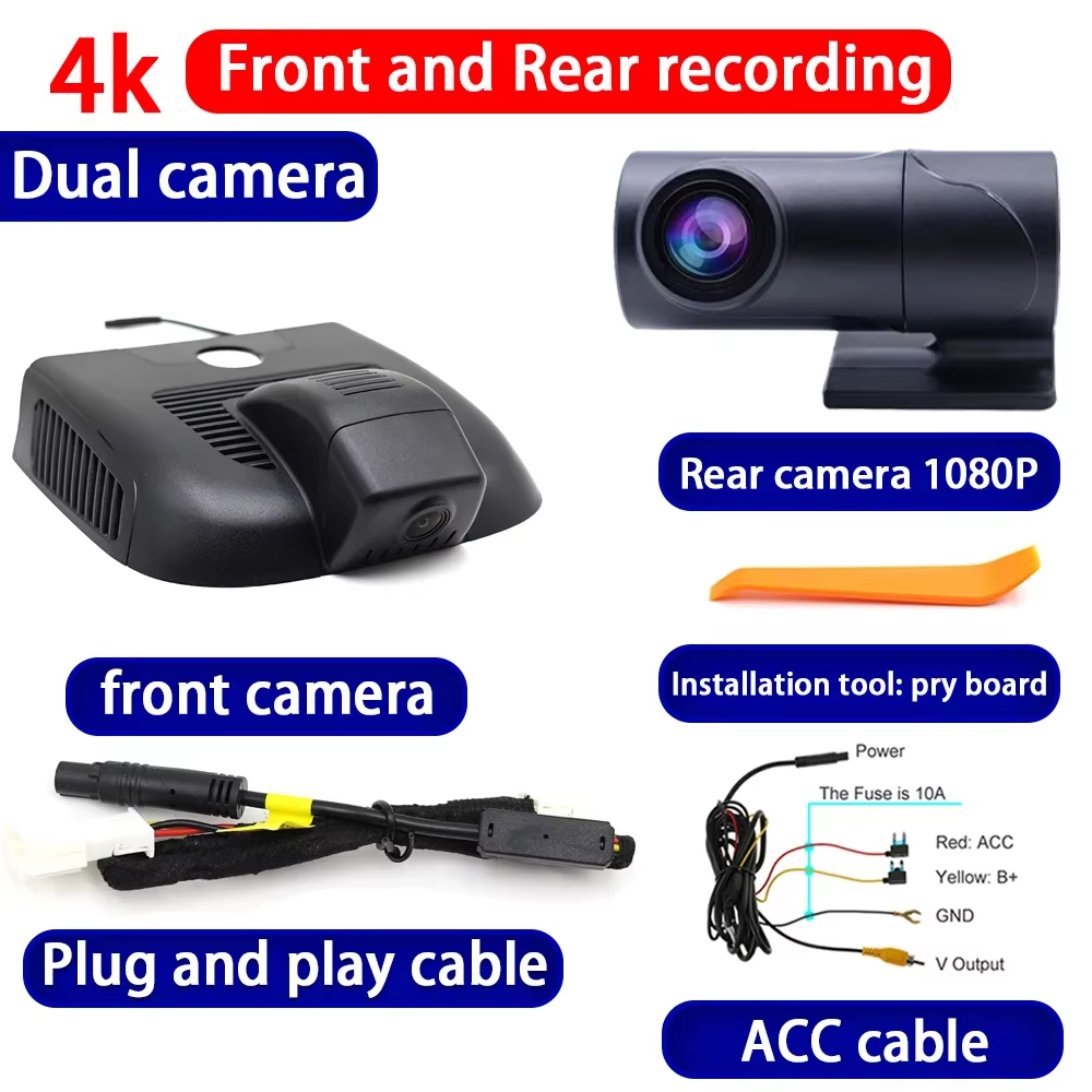 for Mercedes Benz MB CLA A Class W177 V177 C118 2018-2025 4K Dash Cam Wifi Camera Video Recorder