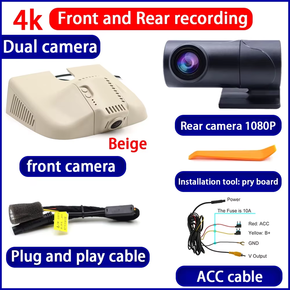 for Mercedes Benz MB M ML GL Class W166 X166 2012-2015 4K Dash Cam Wifi Camera Video Recorder