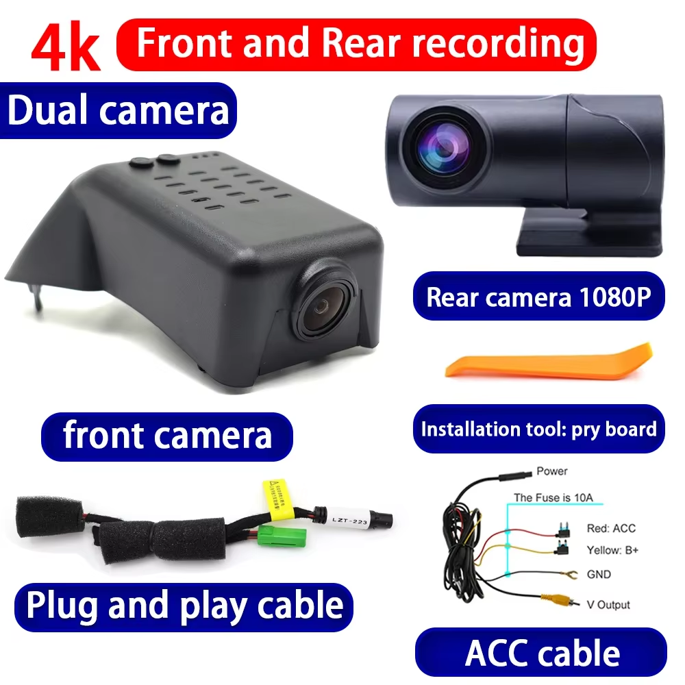 for Polestar 1 2 2019 2020 2021 2022 2023 2024 2025 4K Dash Cam Wifi Camera Video Recorder