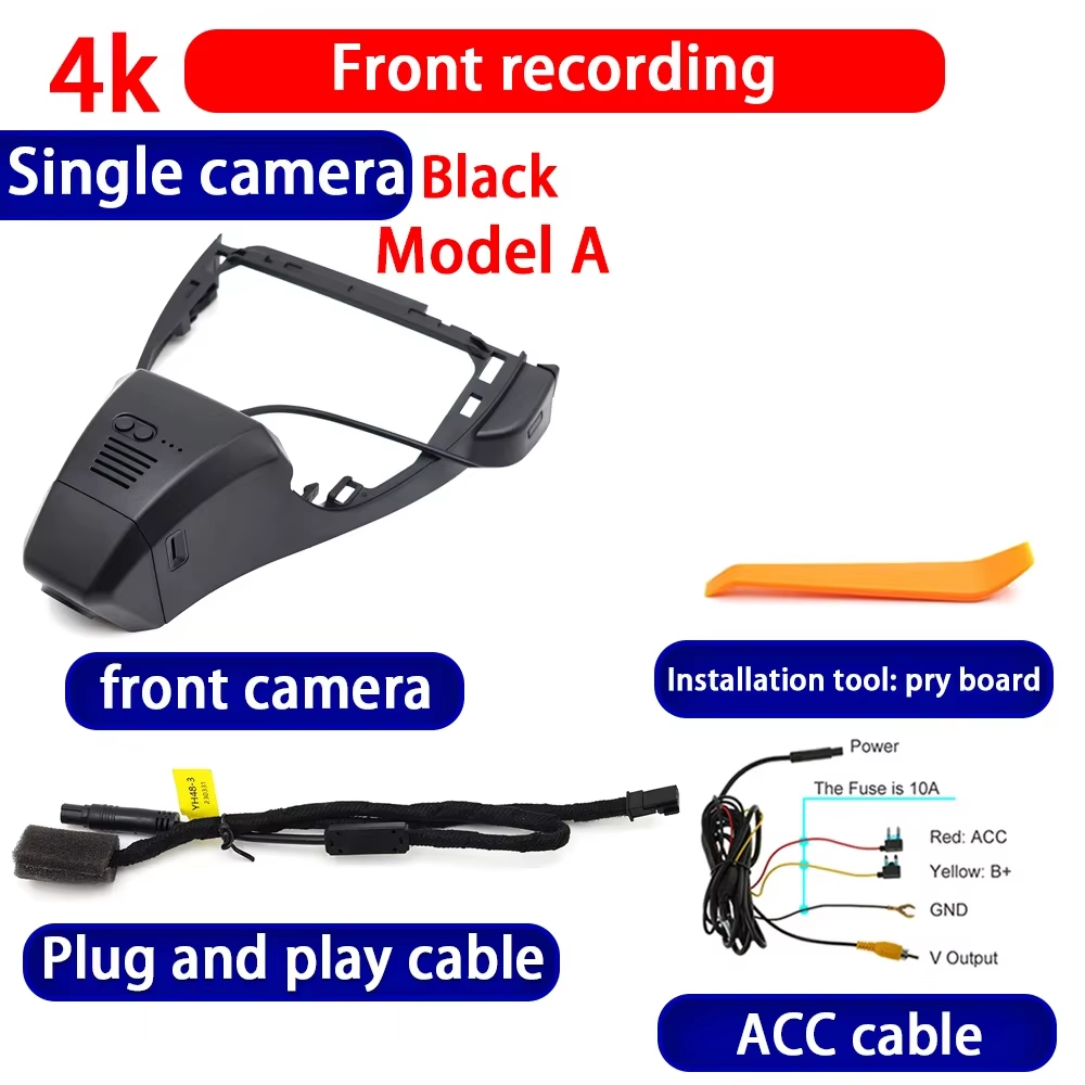 for Volkswagen VW ID.4 ID.5 D.6 ID6 ID4 ID5 ID 4 5 6 2020-2025 4K Dash Cam Wifi Camera Video Recorder