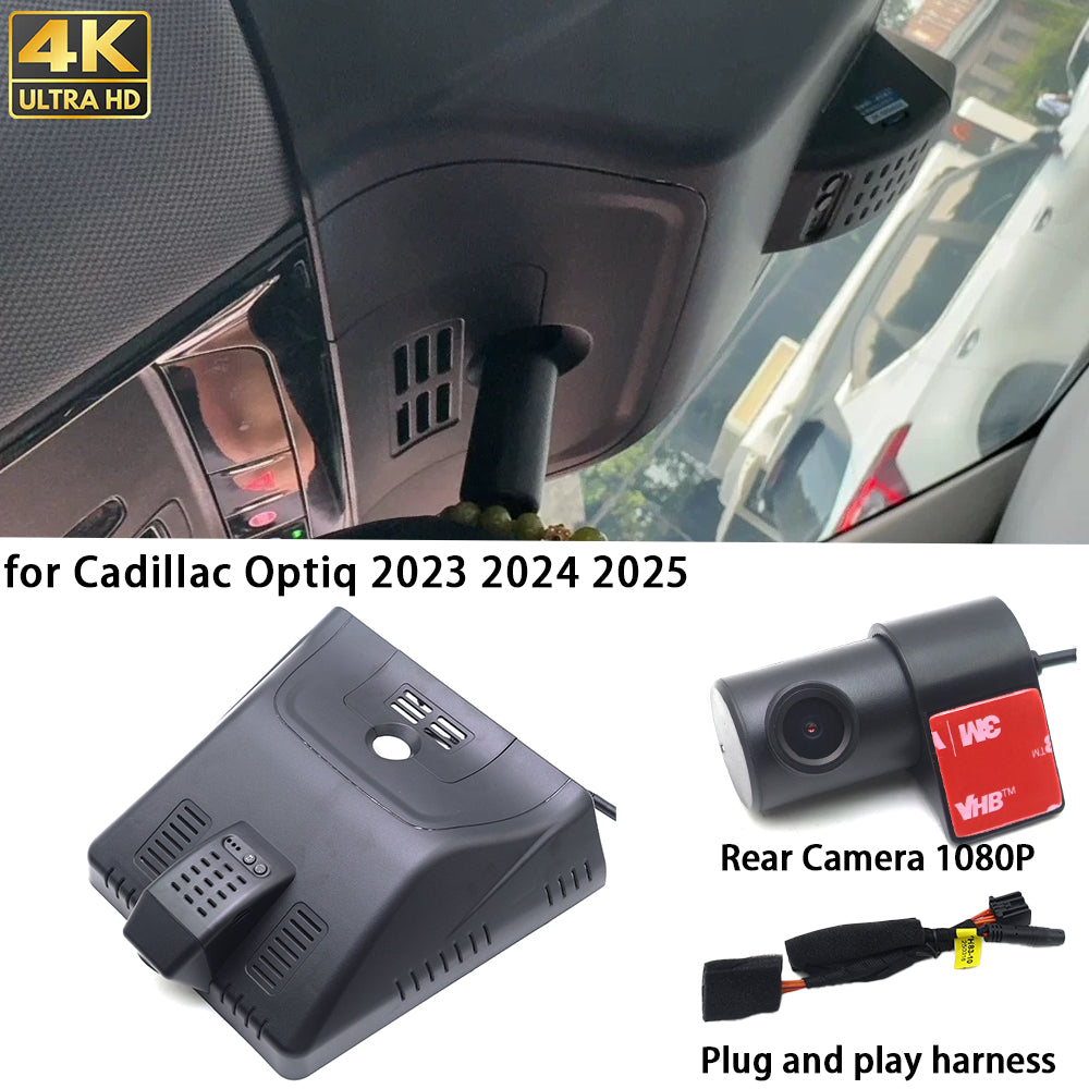 for Cadillac Optiq 2023 2024 2025 4K Dash Cam Wifi Camera Video Recorder