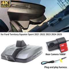 for Ford Territory Equator Sport 2021 2022 2023 2024 20254K Dash Cam Wifi Camera Video Recorder