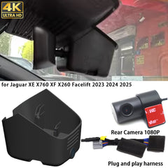 for Jaguar XE X760 XF X260 Facelift 2023 2024 2025 4K Dash Cam Wifi Camera Video Recorder