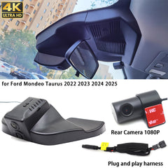for Ford Mondeo Taurus 2022 2023 2024 2025 4K Dash Cam Wifi Camera Video Recorder