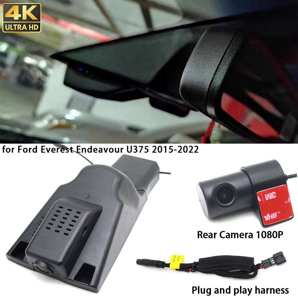 for Ford Everest Endeavour U375 2015-2022 4K Dash Cam Wifi Camera Video Recorder