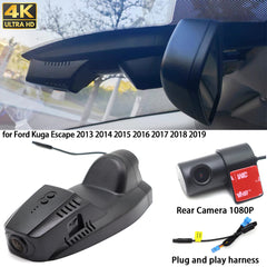 for Ford Kuga Escape 2013 2014 2015 2016 2017 2018 2019 4K Dash Cam Wifi Camera Video Recorder