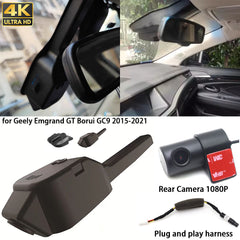 for Geely Emgrand GT Borui GC9 2015-2021 4K Dash Cam Wifi Camera Video Recorder