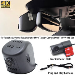 for Porsche Cayenne Panamera 972 971 Taycan Carrera 992 911 9YA 9YB 9J1 4K Dash Cam Wifi Camera Video Recorder