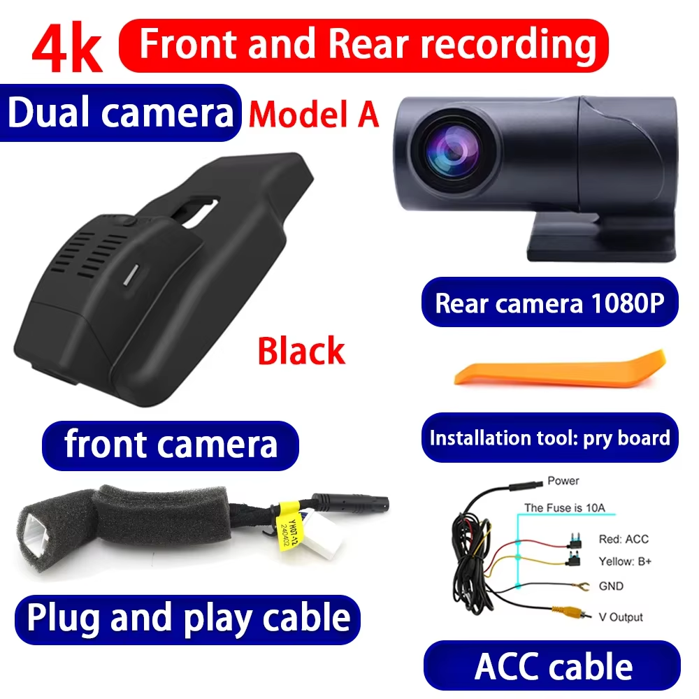 for Hongqi H5 2017-2022 Wifi 4K Dash Cam Camera Video Recorder 4K Dash Cam Wifi Camera Video Recorder