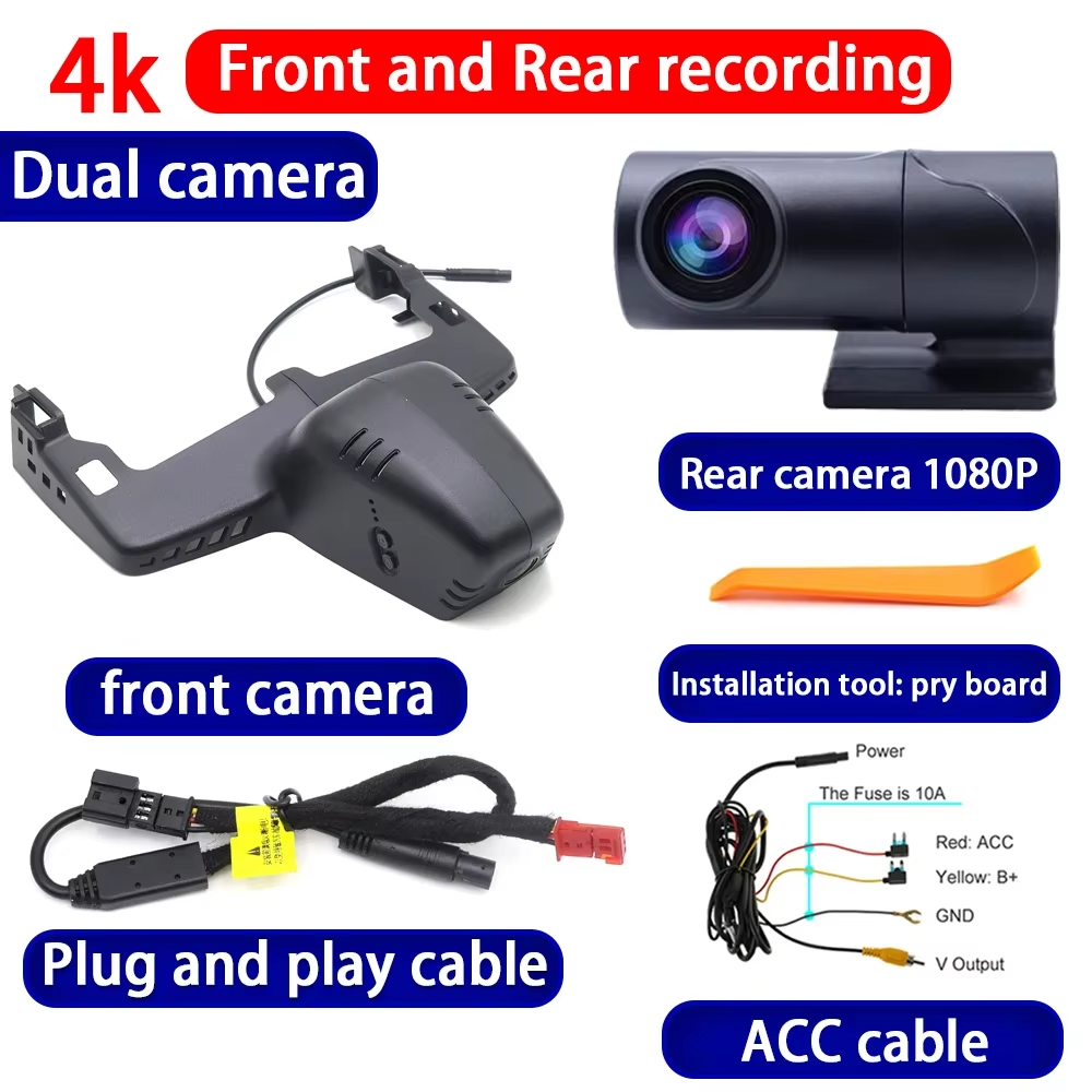 for Mini Hatch Hardtop JCW Countryman Cooper S Sport C F66 F65 F67 U25 4K Dash Cam Wifi Camera Video Recorder