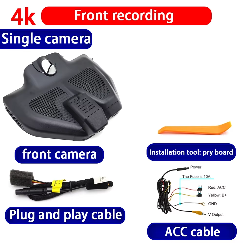 for Mercedes Benz GLC X253 C253 EQC N293 Facelift 2019-2023 4K Dash Cam Wifi Camera Video Recorder