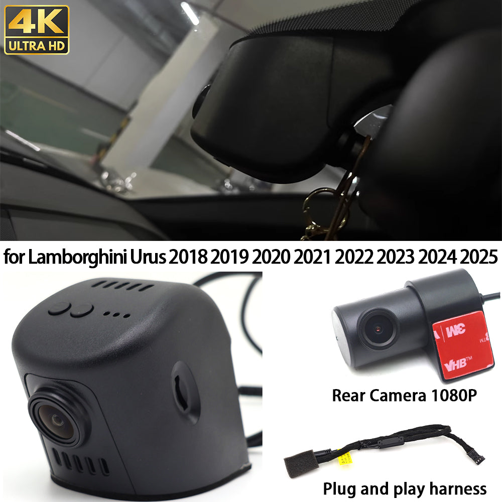 for Lamborghini Urus 2018-2025 Wifi 4K Dash Cam Camera Video Recorder ...