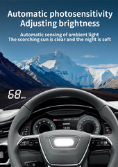 for Audi A6 S6 RS6 C8 4K 2019-2025 Auto HUD Display Projector Alarm Head Up Display Speedometer