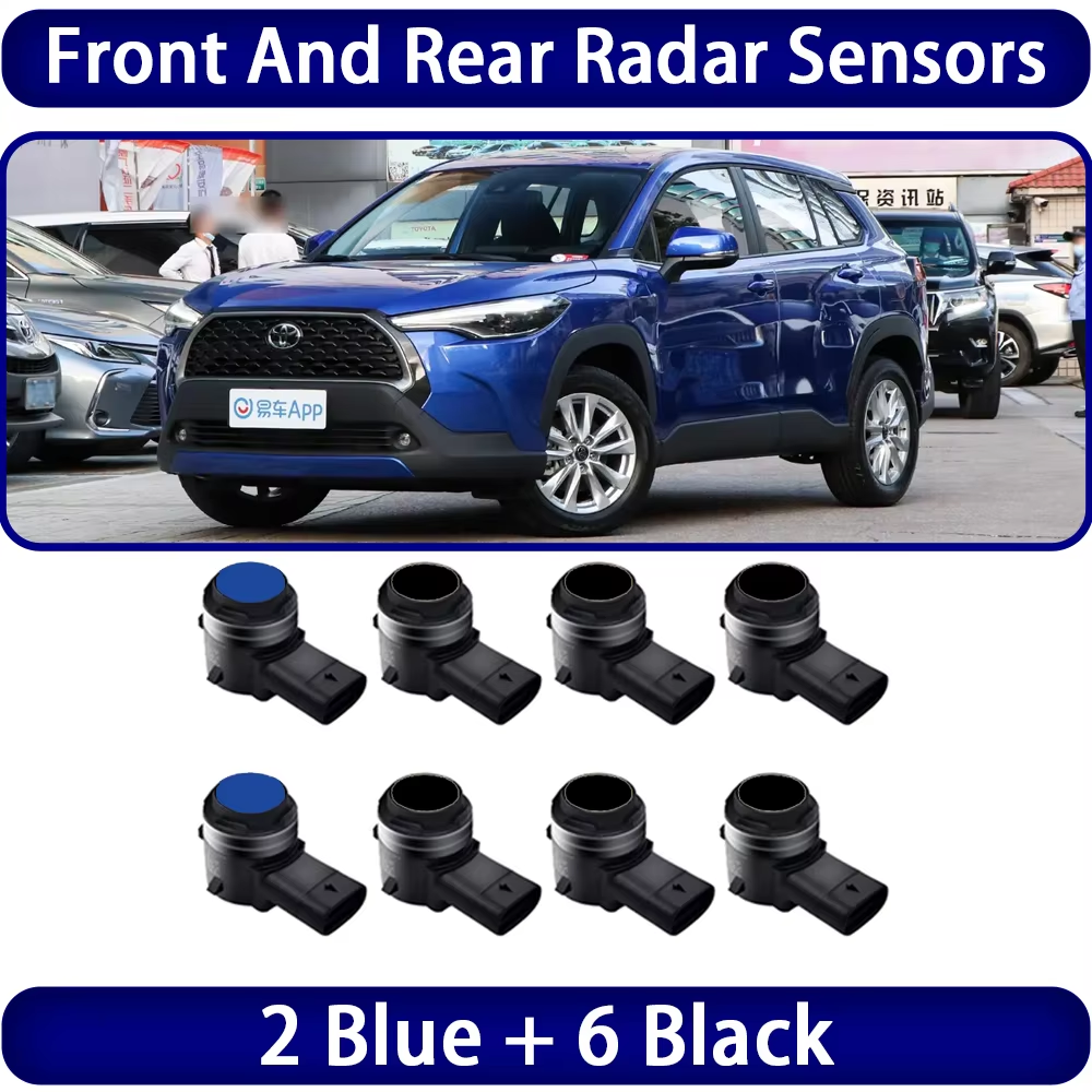 for Toyota Corolla Cross XG10 2023 2024 2025 OEM Car Parking Sensor Kit Buzzer Alarm Reverse Radar Detector System