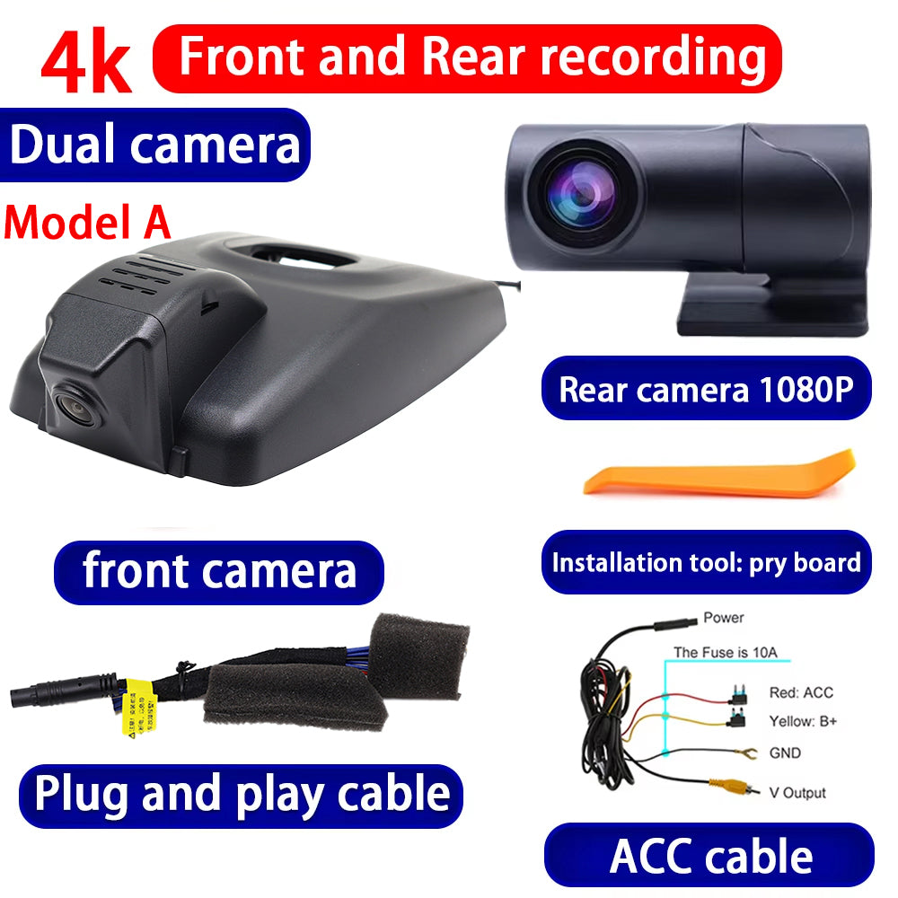for Toyota RAV4 XA50 Suzuki Across 2018 2019 2020 2021 4K Dash Cam Wifi Camera Video Recorder