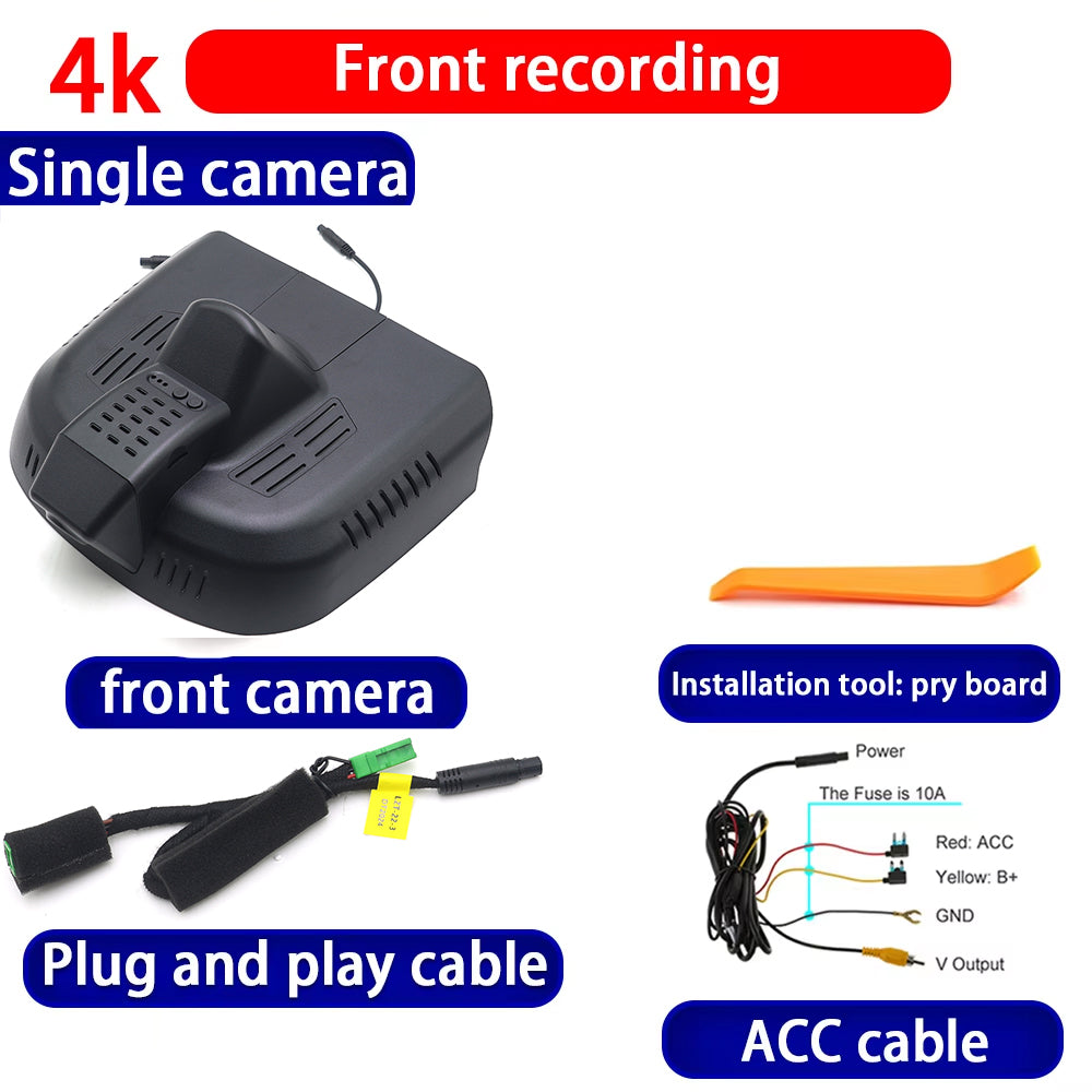 for Volvo EX30 2023 2024 2025 4K Dash Cam Wifi Camera Video Recorder