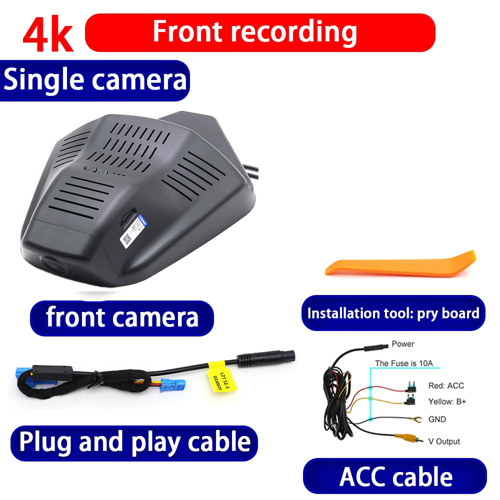 for Ford Ranger Europe Puma 2019-2025 4K Dash Cam Wifi Camera Video Recorder