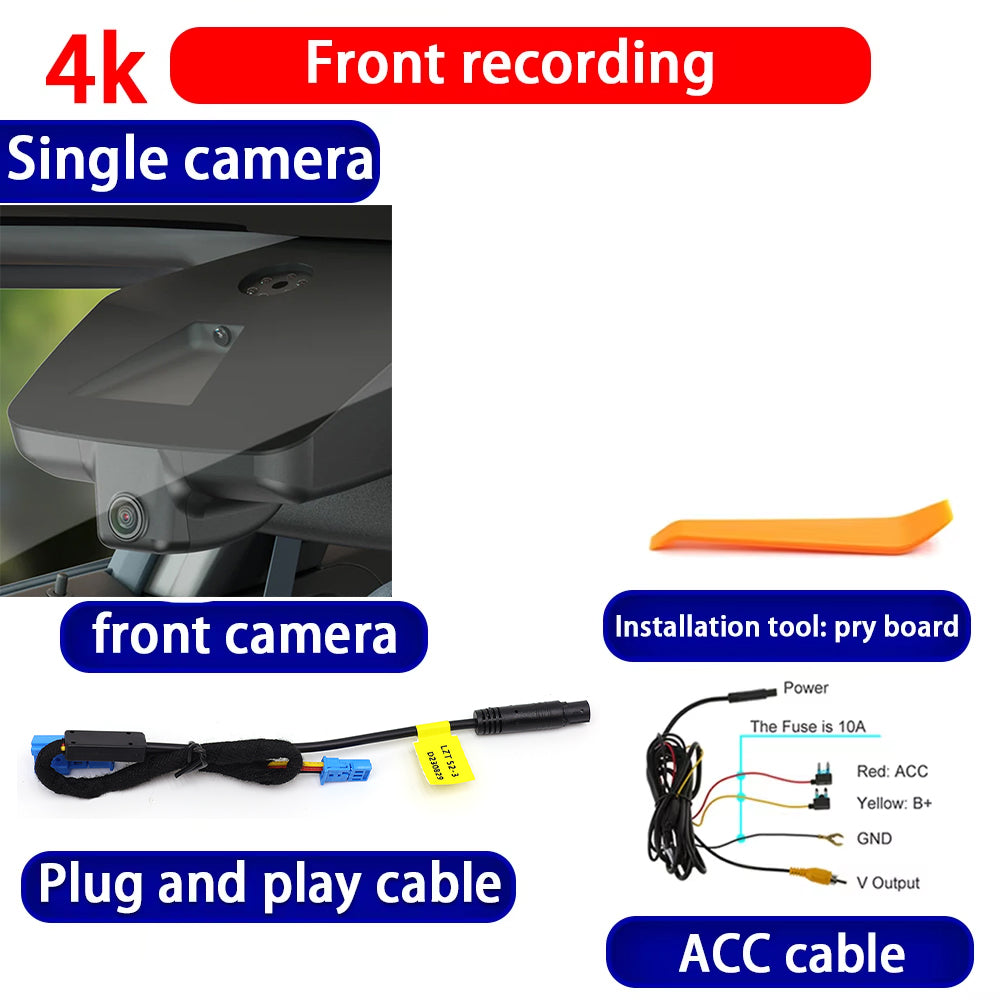 for Ford Ranger 2019 2020 2021 2022 2023 4th Gen 4K Dash Cam Wifi Camera Video Recorder