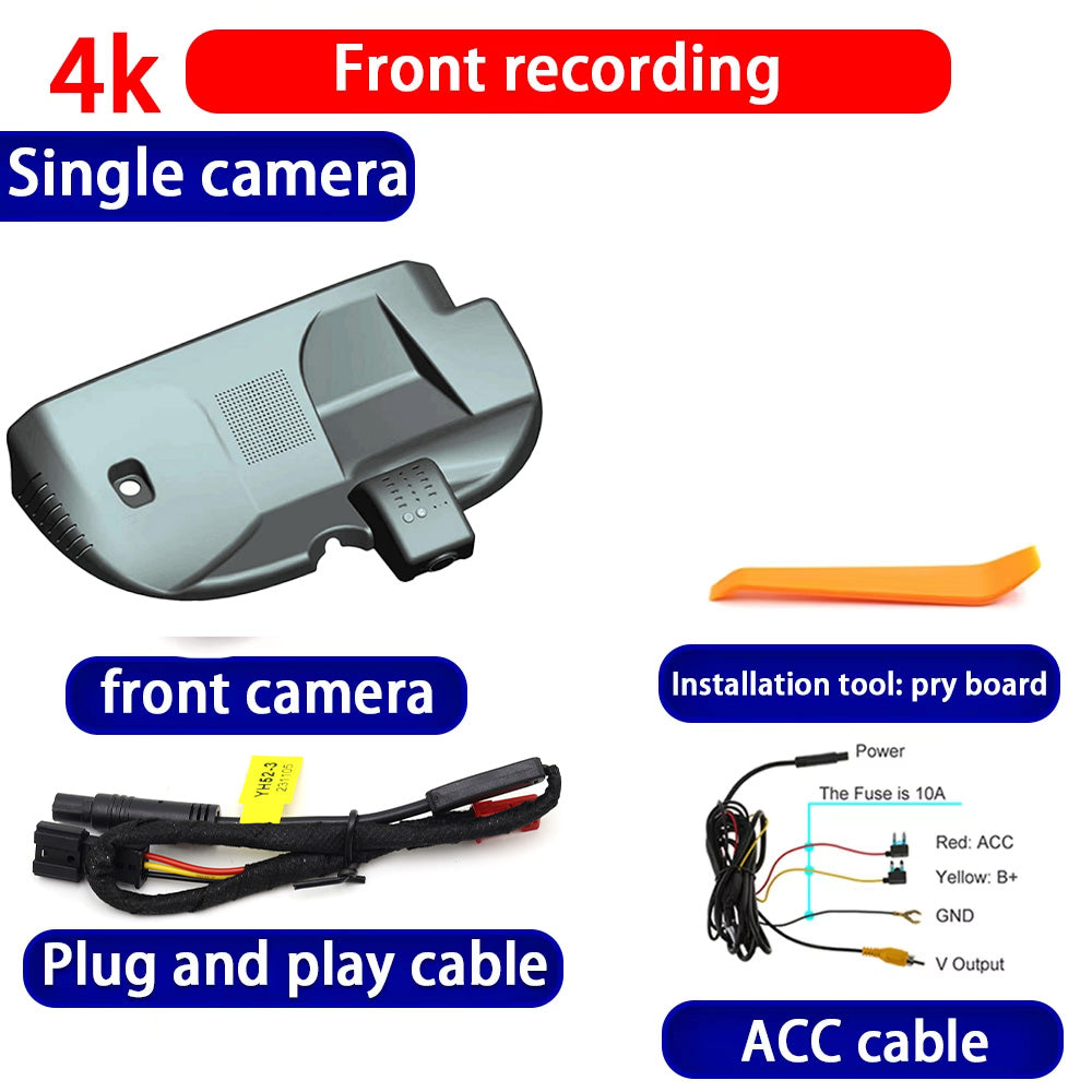 for Lincoln Corsair U625 2019 2020 2021 2022 HUD 4K Dash Cam Wifi Camera Video Recorder
