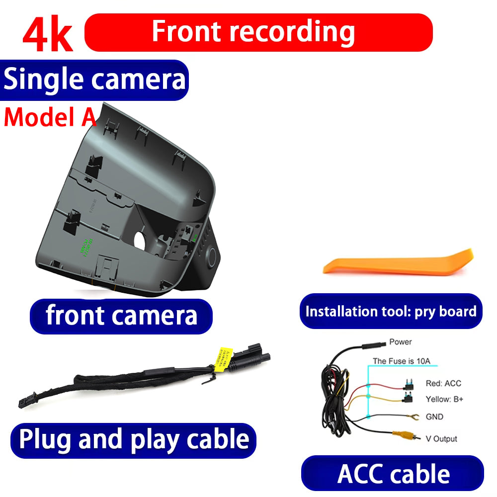 for Hongqi HS5 Facelift 2023 2024 2025 4K Dash Cam Wifi Camera Video Recorder